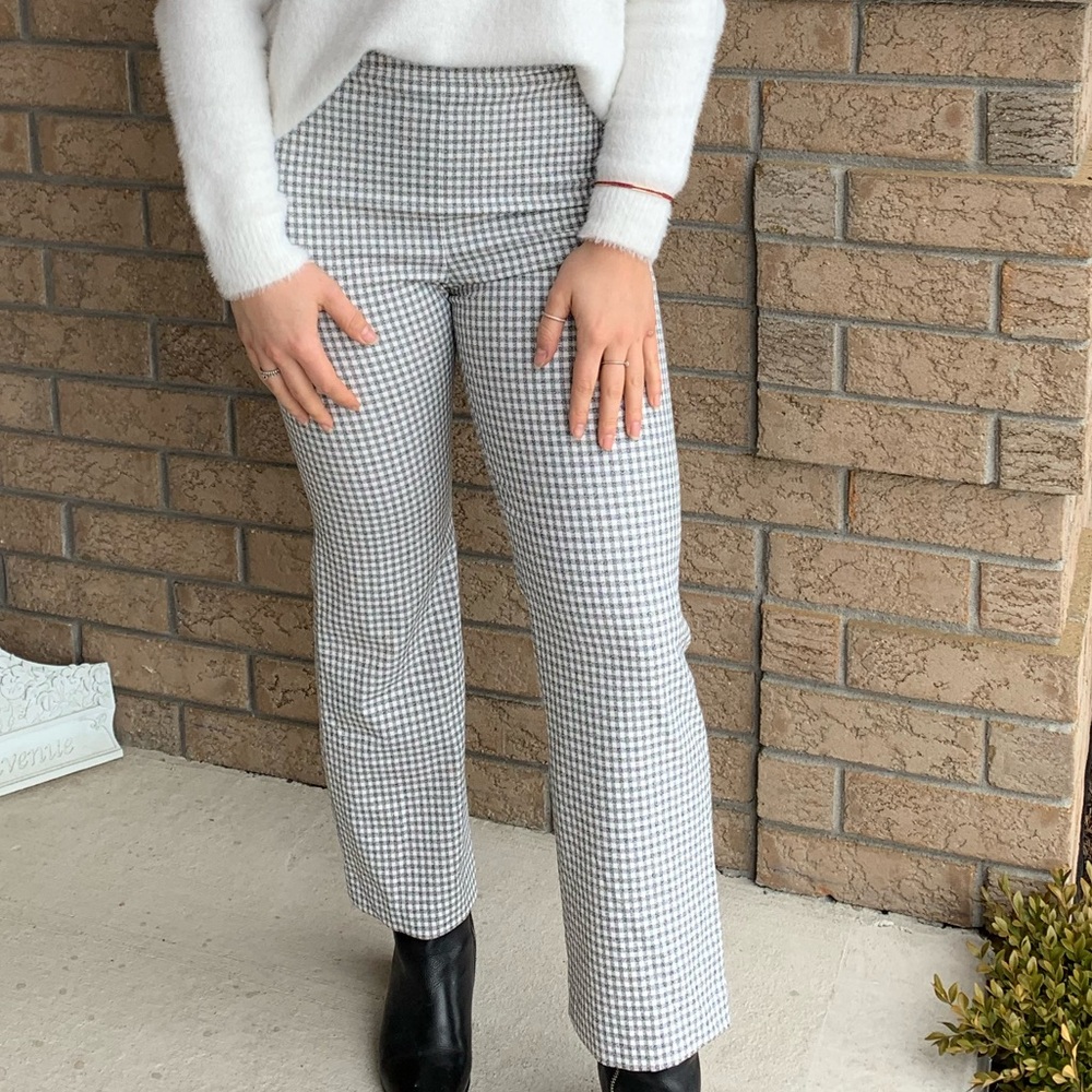 Wilfred Black and White Checkered Pants